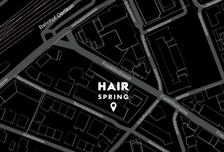 Map - HAIR SPRING - seit über 40 Jahren ihr Coiffeur in Oerlikon